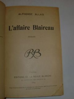 Alphonse Allais Affaire Blaireau Contes Humour Noir EO Relie Revue 