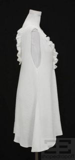 BEC Bridge Sheer White Allegra Frill Dress Size US 6 New