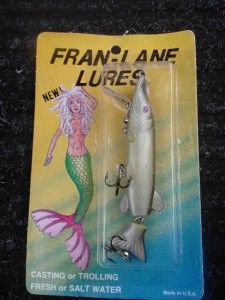   Fran Lane Fishing Lure and Box Bait Old Package Alpena MI 3Pics