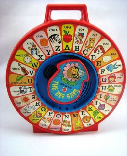   Say The Bee Says 1983 Vintage Alphabet Learning Toy Pull String