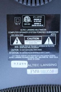 Altec Lansing ATP3 Stereo Computer Speakers with Powered Subwoofer 