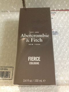 Abercrombie Fitch Fierce 3 4oz Mens Eau de Cologne New in Box SEALED 