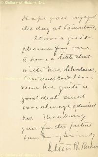 Alton B Parker Autograph Letter Signed 06 10 1922