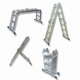 12 Extended Multi Fold Purpose Aluminum Ladder 300 Lbs