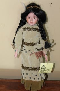 TAG BEAUTIFUL NATIVE AMERICAN INDIAN  PREMIER DOLLS COLLECTION 