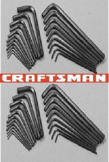   Craftsman SAE Metric Hex Keys New Hand Tools Allen Wrenches Lot