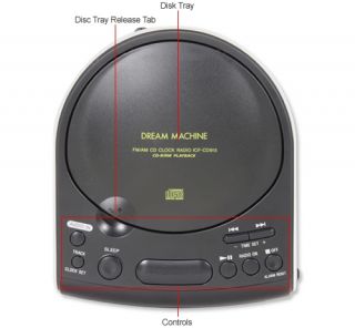  Dream Machine Dual Alarm Clock CD Player Am FM Stereo Radio New
