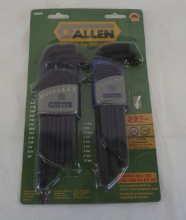 New Allen Tools SAE Metric 2pc Set Allen Wrench Ball End Sets 56602G 