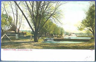 Allentown Pennsylvania PA 1906 Dorney Park & Lake Vintage Postcard