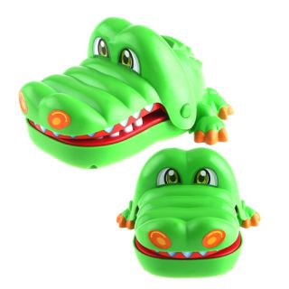 Green Crocodile Mouth Dentist Bite Game Toy Set Party