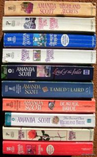 Amanda Scott 10 PB Scottish Historical Romance Book Lot Dangerous 