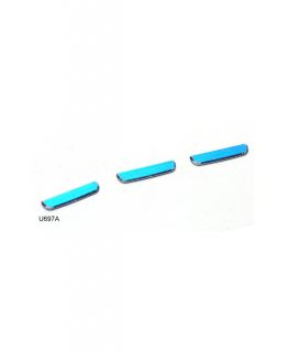Blue Decorated Aluminum Home Button Sticker for Samsung Galaxy S3 9300 