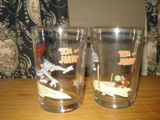 Tom Jerry Cartoon Character Set of Glasses