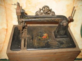 Old Sewing Machine Howe Amasa Model Marked with  A 