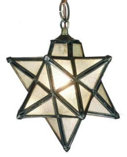 New Moravian Star Glass Outdoor Light Pendant Lighting