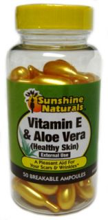 Sunshine Naturals Vitamin E Plus Aloe Vera External Use