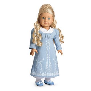 American Girl Doll Caroline Abbott 1812 Birthday Dress New