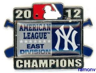   Yankees AL East Division Champs Pin Champions american league 2012