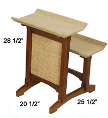   CRAFTSMAN SERIES DELUXE DOUBLE SEAT CAT PERCH IN EARLY AMERICAN FINISH