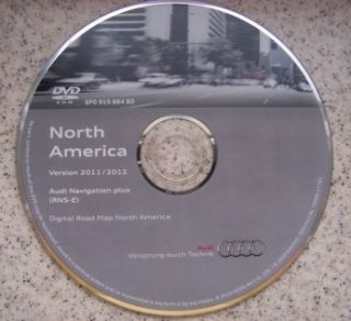RNS E 2012 Navigation System DVD Map U s Canada Disc Audi A3 A4 S4 SR4 