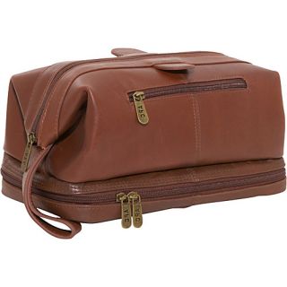 Amerileather Leather Toiletry Bag Brown