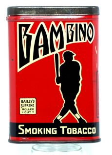 BAIMBINO TOBACCO TIN SEEN RECENTLY BUT IN IMMANGINATIONS THIS GOOD
