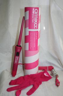 Amika Pink Clipless Curling Iron 13mm