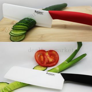   1PC 6.5 Ultra Sharp Kitchen Ceramic Cutlery Knives Black/Red + White