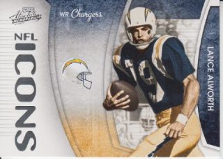 2009 Absolute Memorab NFL Icons 14 Lance Alworth Charg