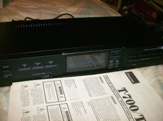 Sansui T 700 Am FM Quartz PLL Synthesizer Tuner with Manual