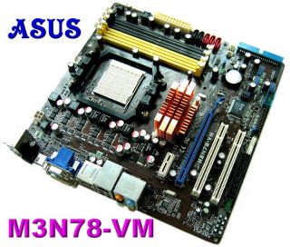 Asus M3N78 VM AM2 AM2 DDR2 8200 MATX HDMI Motherboard