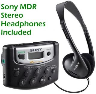 Sony Walkman Digital Tuning Portable Palm Size AM/FM Stereo Radio 