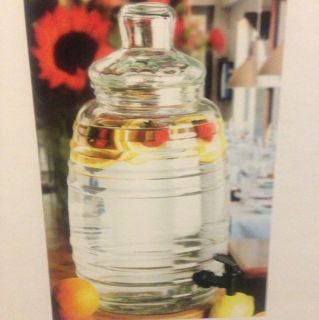   Barrel Beverage Dispenser Jar w Spigot Lid 2 5 Gallons by Amici