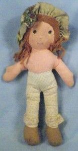 Vintage Amy Cloth Doll Holly Hobbies Friend Knickerbocker Sweet No 