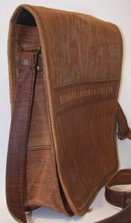 Handmade Leather Pony Express Style Messenger Bag New