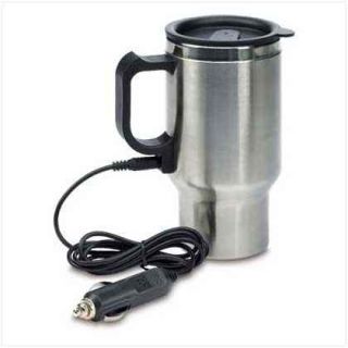 Auto Office Heated Coffee Mug Electric Car Adapter New