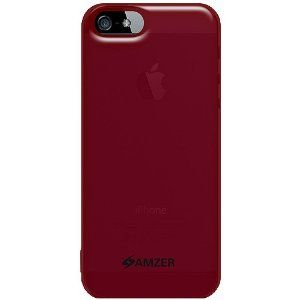 Amzer Soft Gel TPU Gloss Skin Fit Case Cover for Apple iPhone 5 (Fits 