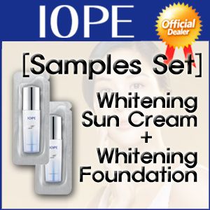 IOPE Whitegen Sun Cream Foundation Samples Promo AMOREPACIFIC