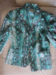 Michael Kors Anaconda Snake Skin Print Animal Print Jacket Suit Blazer 
