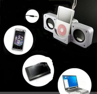   Foldable Amplified Double Speakers For IPod  DVD Player arw