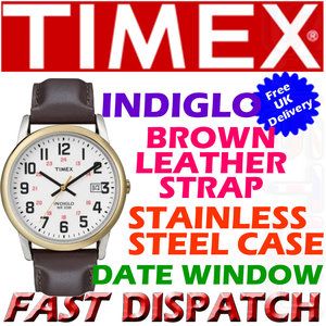 Timex Ladies Analogue Leather Strap T2N526 Watch New
