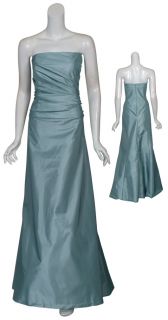 Amsale Strapless Taffeta Long Evening Gown Dress 20 New
