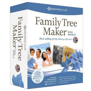 Family Tree Maker 2012 World Edition 6 Months Ancestry Subscription 