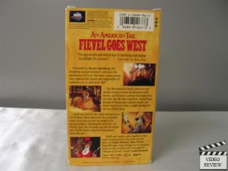 An American Tail Fievel Goes West VHS Dom DeLuise James Stewart John 