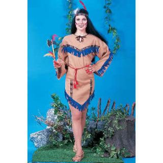 Womens Adult Native American Princess Indian Costume