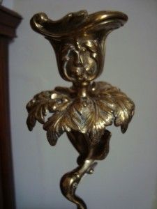 William IV Thomas Abbott Brass Candlestick c1830 55 Remarkable Piece 