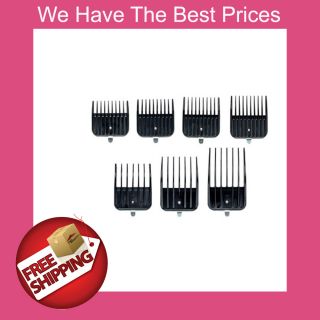 Andis 7 PC Clipper Attachment Universal Comb Guides Set 01380 Improved 