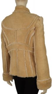 1195 Emilie Womens Genuine Leather Shearling Jacket XL