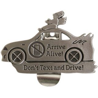 New DonT Text and Drive Safety Reminder Sun Visor Clip
