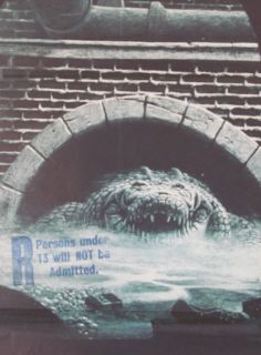 Original Alligator 1980 Movie Poster Horror Thriller Chicago Illinois 